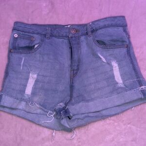 Denim shorts